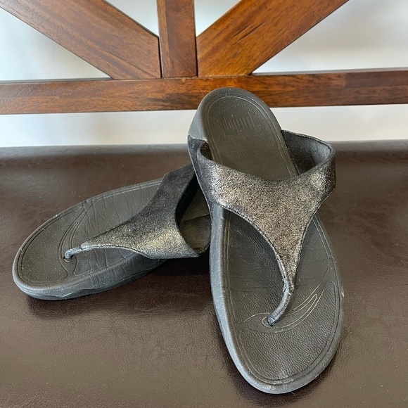 Fitflop size 7  flip flops thong toe post sandals micro wobbleboard - Picture 4 of 17